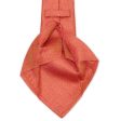 KITON Orange Micro Seven Fold Silk Tie NEW Cheap