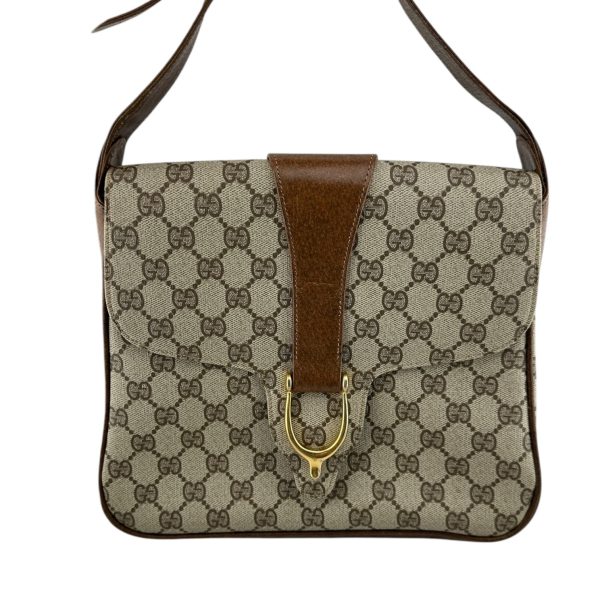 GUCCI Brown GG Supreme Coated Canvas Shoulder Bag For Cheap