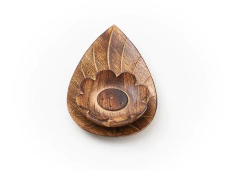 Lotus Incense Holder Wood on Sale