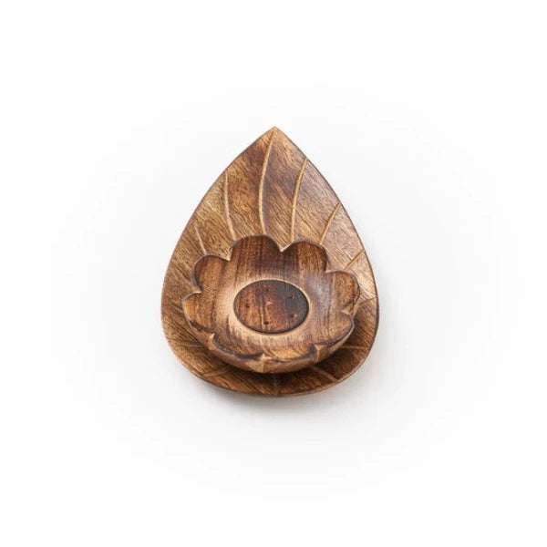 Lotus Incense Holder Wood on Sale