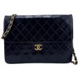 CHANEL Black Lambskin Classic Single Flap Chain Bag on Sale