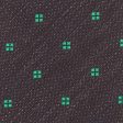 KITON Dark Blue-Green Medallion Seven Fold Silk Tie NEW Hot on Sale