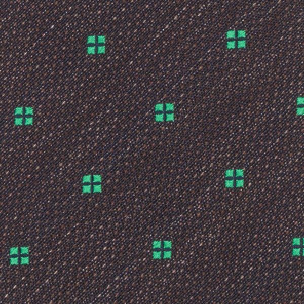 KITON Dark Blue-Green Medallion Seven Fold Silk Tie NEW Hot on Sale