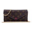 LOUIS VUITTON Red Monogram Josephine Wallet with Chain Online