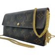 LOUIS VUITTON Monogram Sarah Wallet with Chain and Charm Discount