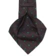 KITON Dark Blue-Green Medallion Seven Fold Silk Tie NEW Hot on Sale