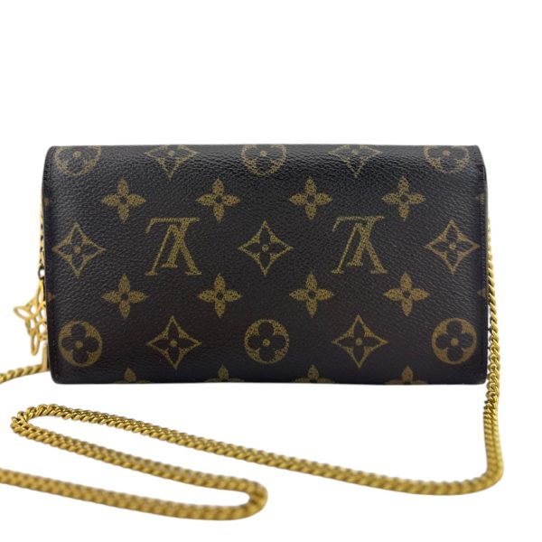 LOUIS VUITTON Monogram Sarah Wallet with Chain and Charm Discount