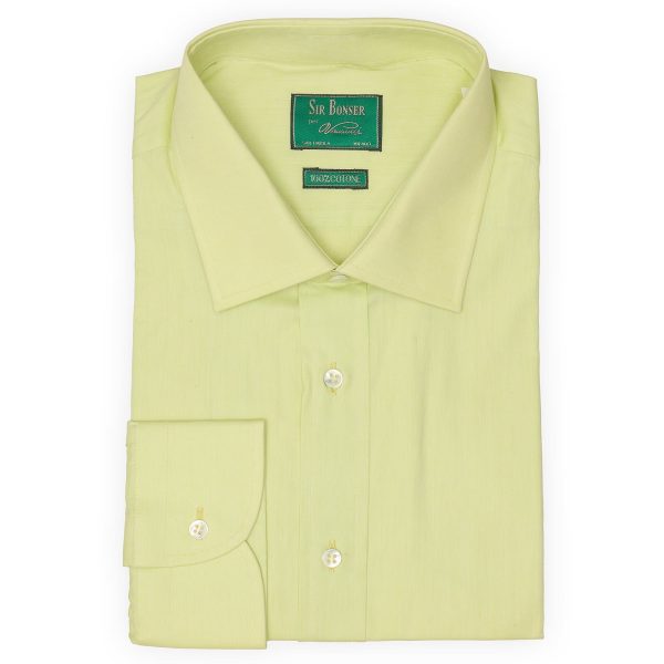 SIR BONSER for Vannucci Mint Green Cotton Dress Shirt EU 44 NEW US 17.5 on Sale