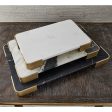 Elevated Tray Plateau - White Marble For Cheap