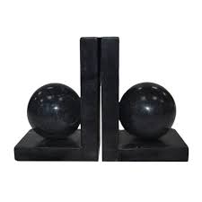 S 2 6  MARBLE BOOKEND WITH 3  ORB Hot on Sale