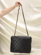 Extremely Rare Chanel XL Logo Caviar Turnlock Flap Bag Hot on Sale