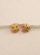 Chanel 1994 CC Logo Flower Earrings on Sale