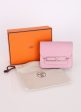 Hermès 2022 Chevre Roulis Slim Mauve Sylvestre Wallet w  Chain Hot on Sale