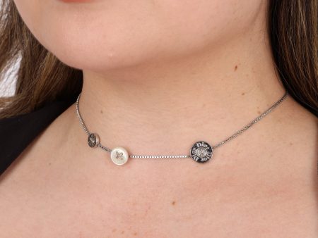 Dior Button Logo Choker Discount