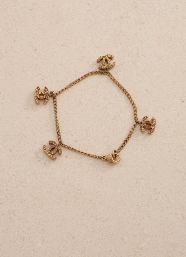 Chanel 2003 CC Logo Charm Bracelet Hot on Sale