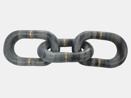 MARBLE 14  CHAIN DECOR, GRAY Online now